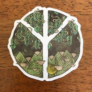 2/$8 Green Peace Sign Laptop or Tablet Sticker